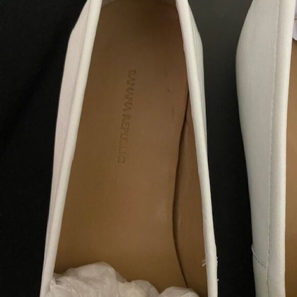 Banana Republic White Demi Penny loafers, size 10.5 - Picture 4 of 7